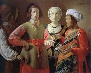 Georges de La Tour the fortune teller Sweden oil painting reproduction